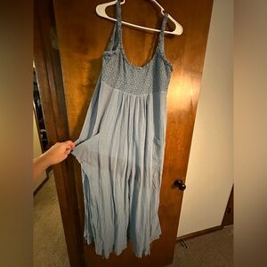 NWT Promesa jumpsuit, chambray like material, size large